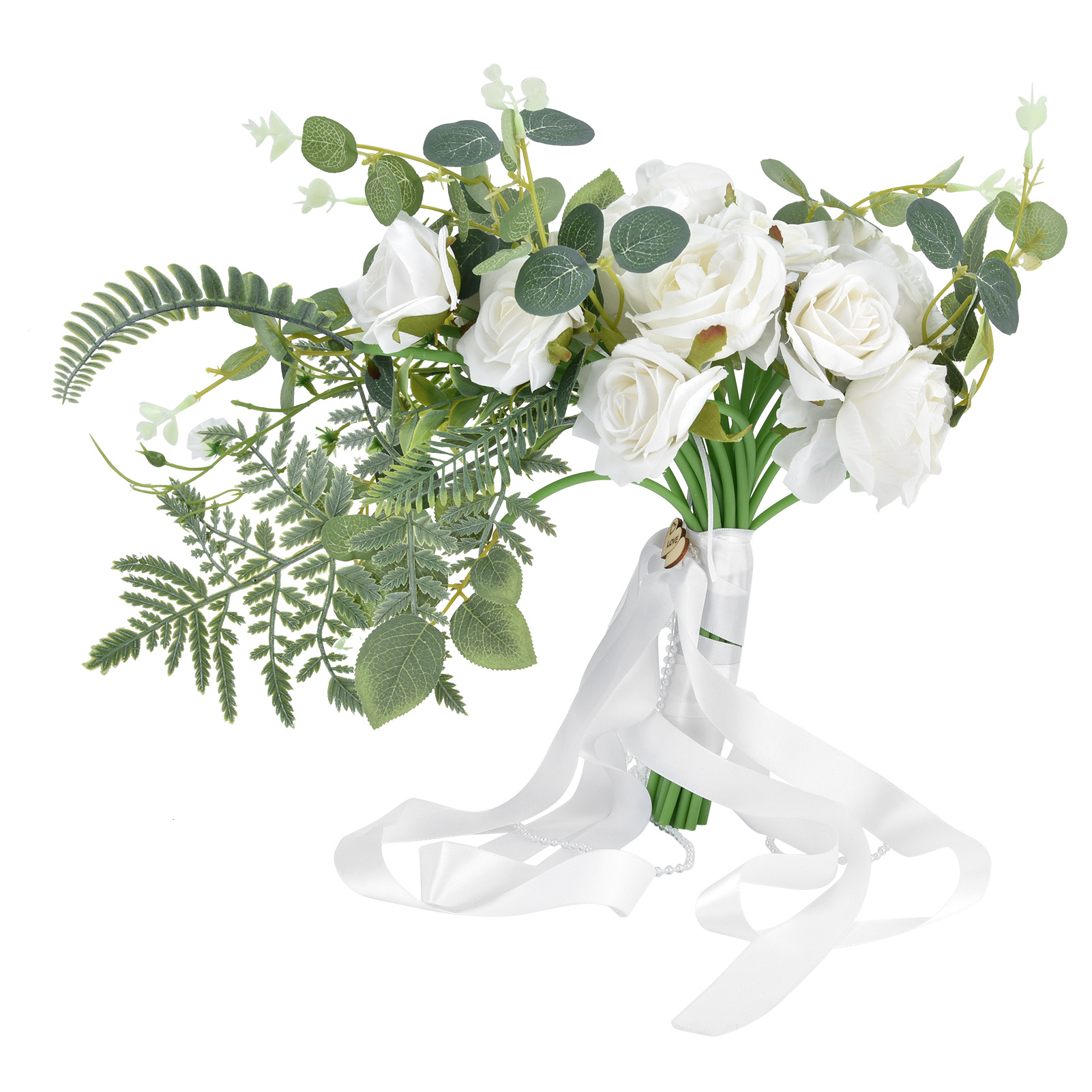 Künstlicher Brautstrauß Aus Blumen Für Die Hochzeitsdekoration Und Als Fotorequisite