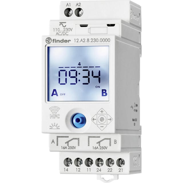 Finder 12A2 Astro Digitaler Zeitschalter 16A NFC - 12.A2.0.024.0000