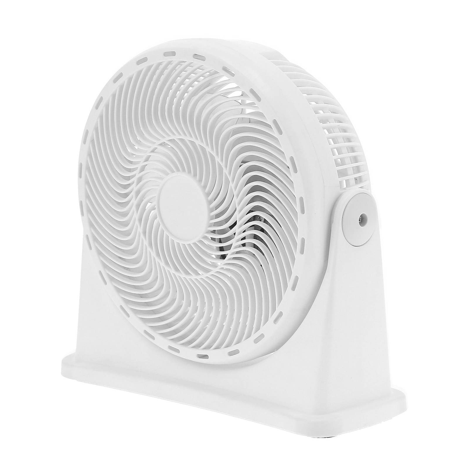 8-zoll-tischventilator, Luftzirkulation Für Zuhause Und Büro, Weißes Abs, 30 W, 3 Geschwindigkeitsstufen, Drehregler