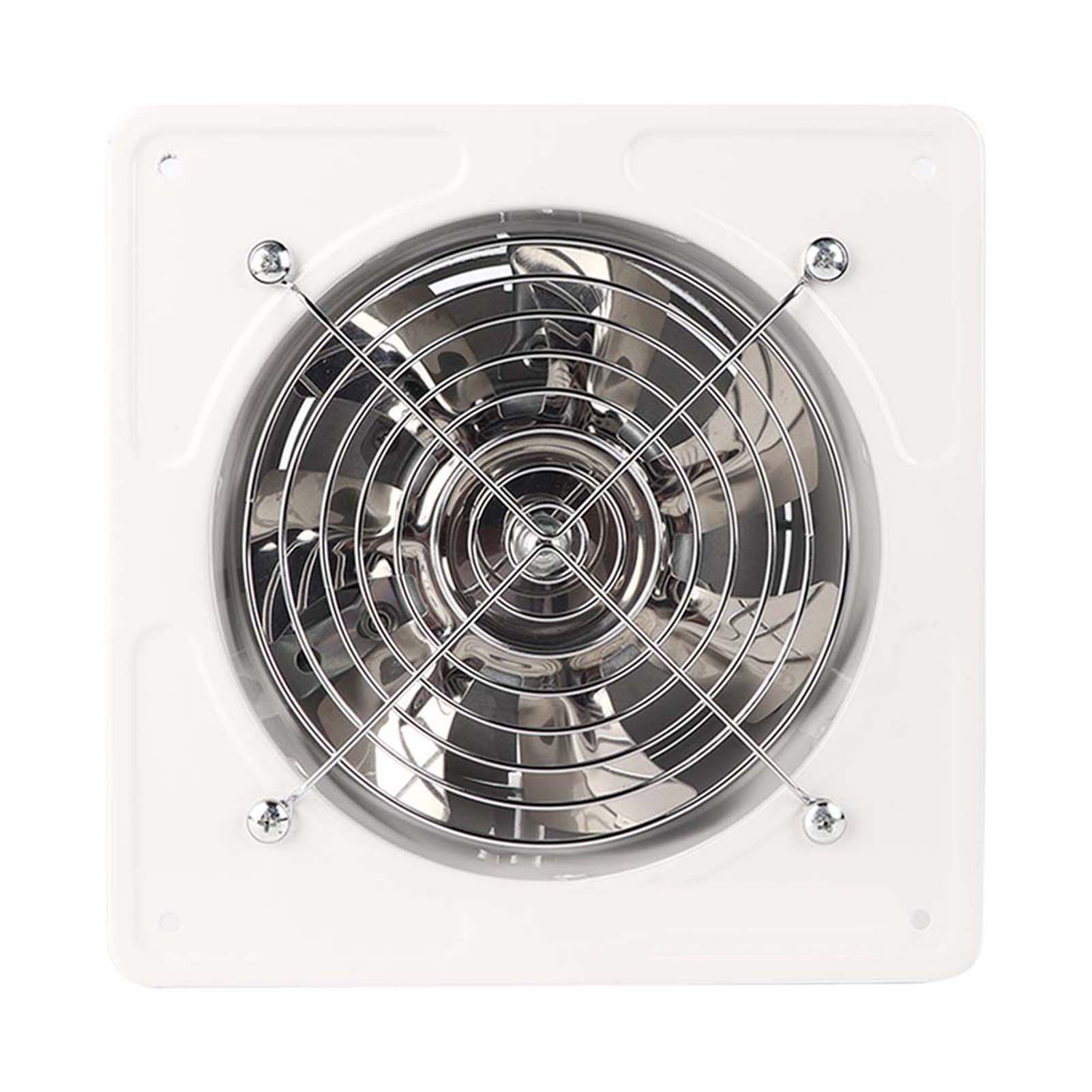 190 Mm, 40 W, Geräuscharmer Wandlüfter Für Zuhause, Bad, Küche, Garage, Weiß
