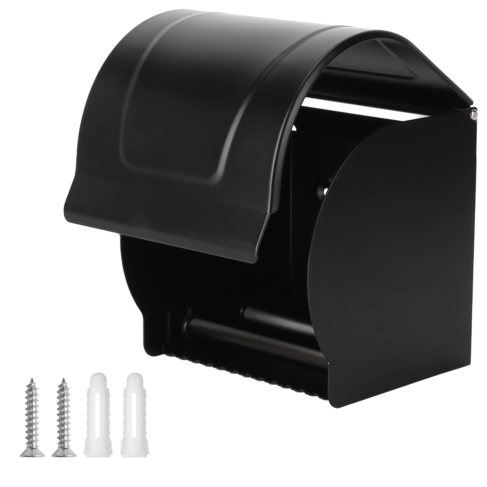 Wandmontierter, Wasserdichter Toilettenpapierhalter Aus Aluminium, Hängender Papierhandtuchspender, 12 X 12 X 12 Cm, 278 G, Inklusive 2 Dübeln Und 2 Schrauben