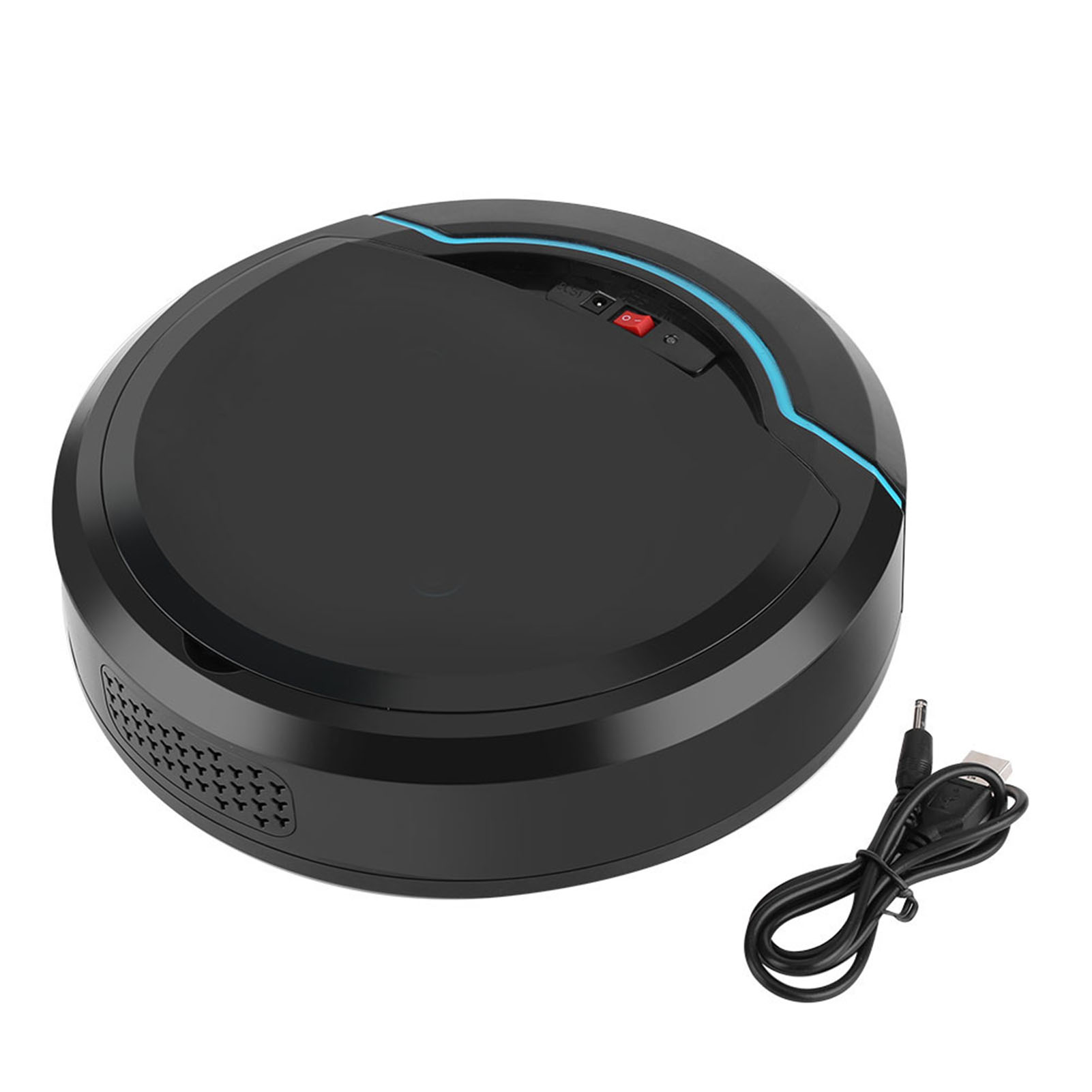 Intelligenter, Automatischer Saugroboter, Usb-aufladbarer Bodenreiniger Für Zuhause, Schwarz