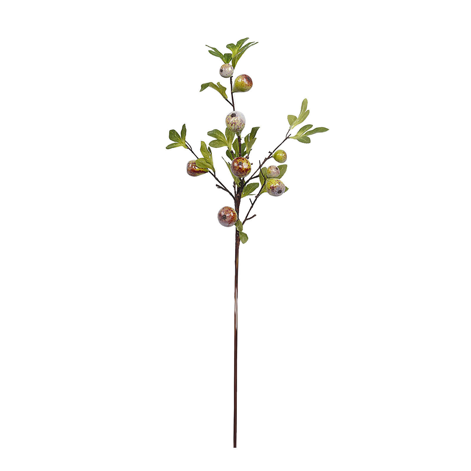 Künstlicher Feigenzweig, Dekorativer, Realistischer Künstlicher Feigenstiel Für Die Innendekoration Von Hochzeiten Und Feiern, Rot-grün, 92 Cm