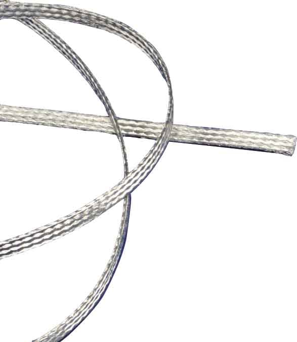 Flache Verzinnte Kupfererdung Geflecht 16mm² 25m - 557240 [25 Meter]
