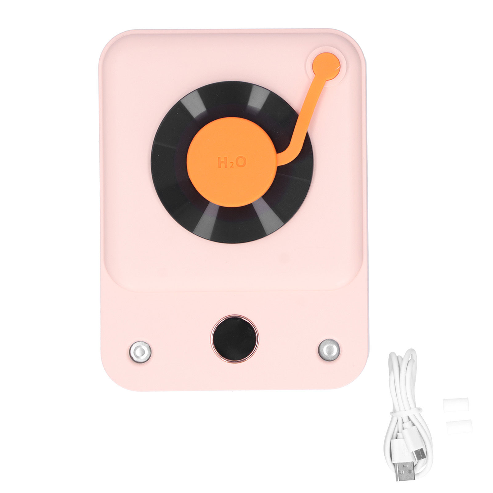 Luftbefeuchter Mit Zwei Nebelstufen, Intelligenter Digitalanzeige, Kleinem Nachtlicht Und Usb-ladeanschluss, Rosa