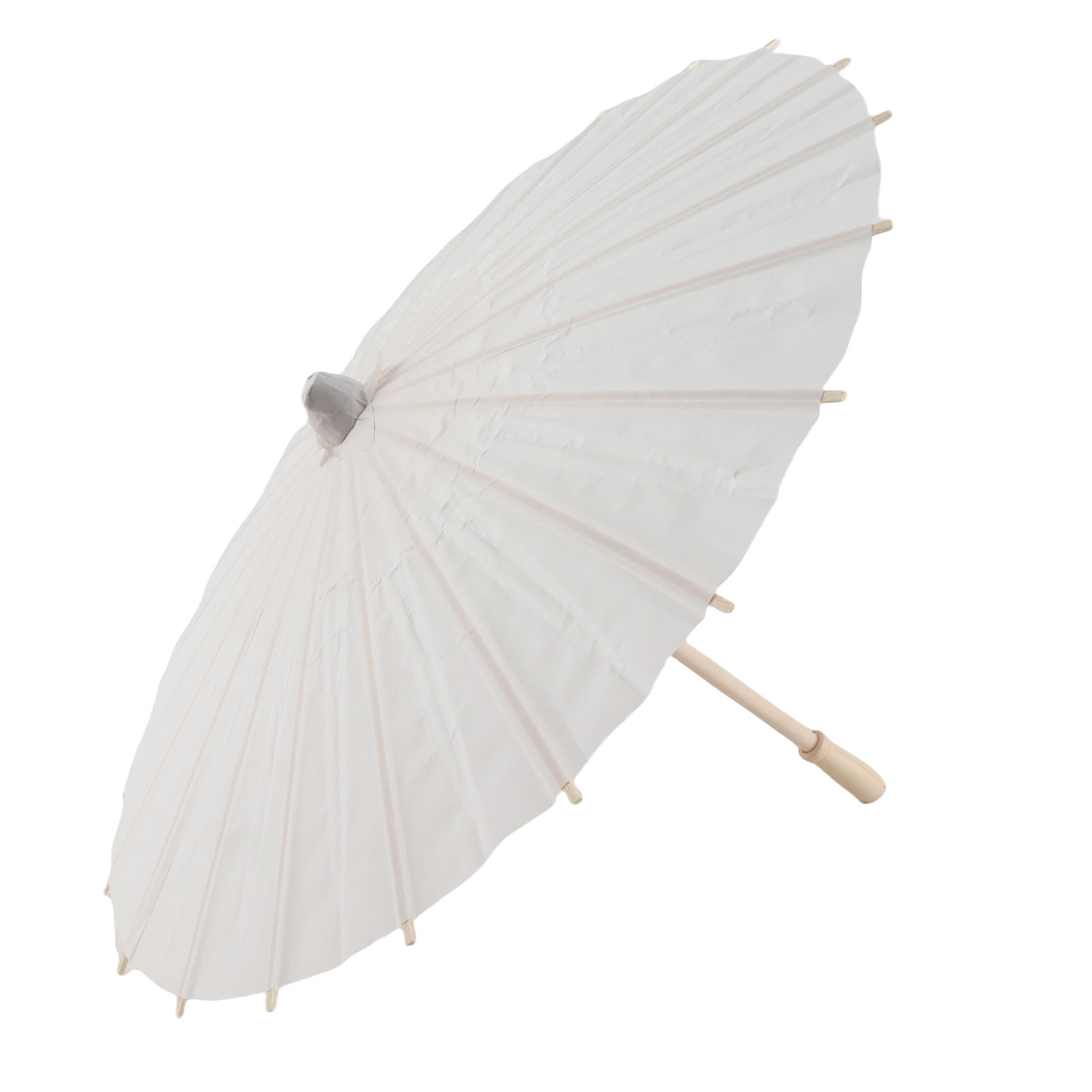 Dekorativer Weißer Papierschirm Für Schuldekoration, Fotorequisite (40 Cm)