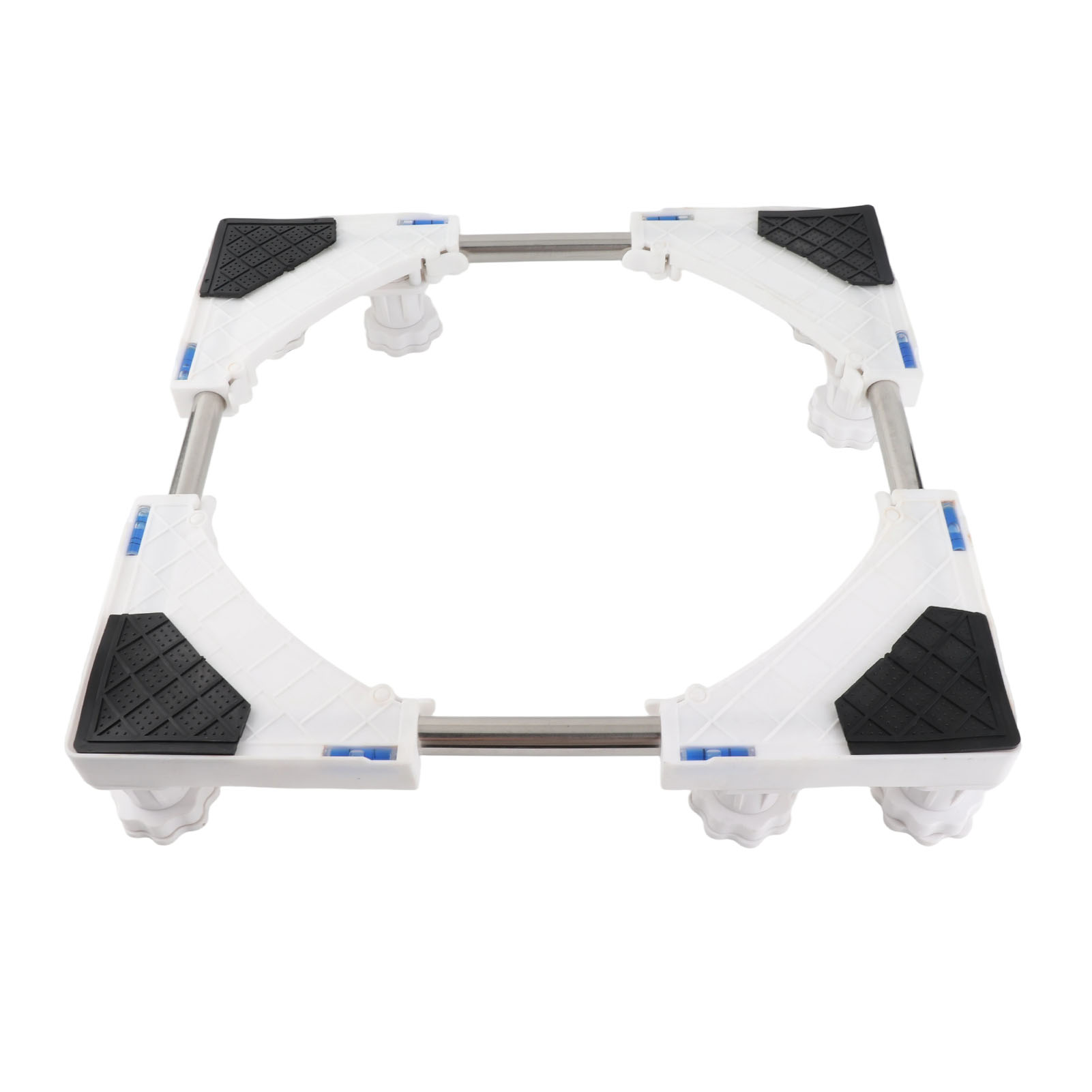 Verstärkter, Verstellbarer Sockel Für Waschmaschine Und Kühlschrank Aus Edelstahl Und Weißem Pp, 42-62 Cm, 500 Kg (8 Fuß)
