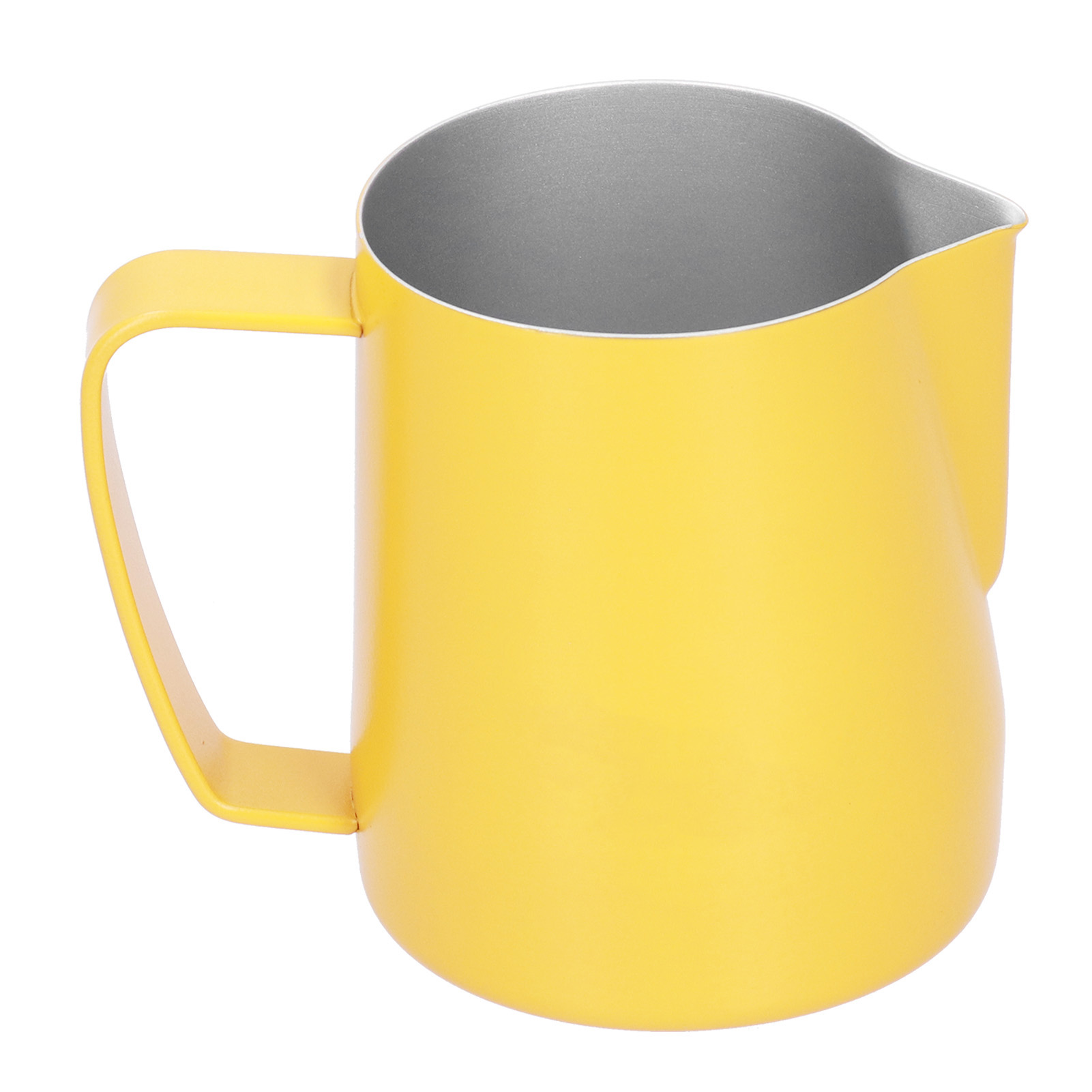 Milchaufschäumkännchen Aus Edelstahl 304 Für Latte Art, Cafés, Restaurants, Gelb, 350 Ml