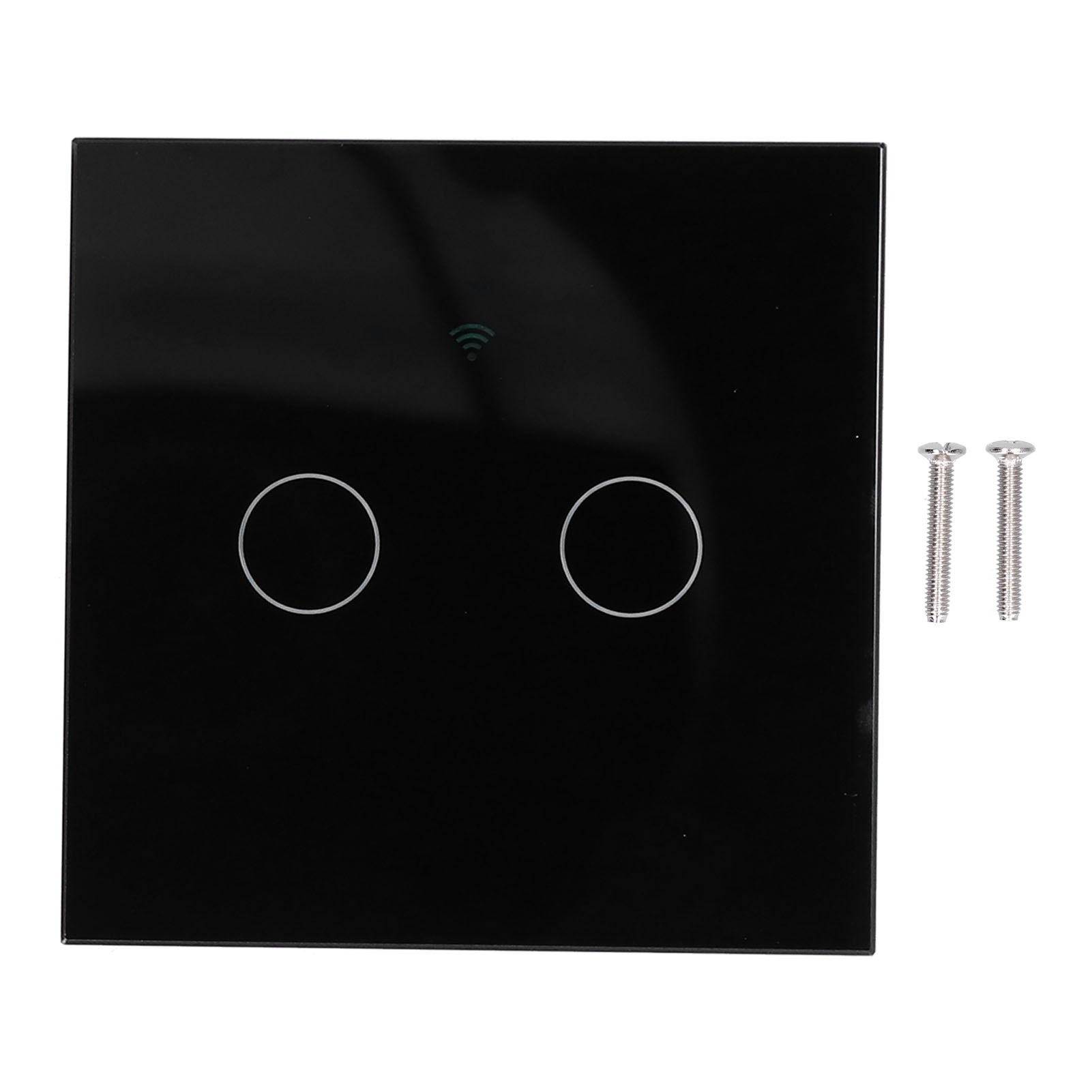 Tuya 2-wege-smart-touch-schalter, Kondensatorfrei, Hintergrundbeleuchtet, Zigbee, 100–240 V, Typ 86, Sprachsteuerung (schwarz)