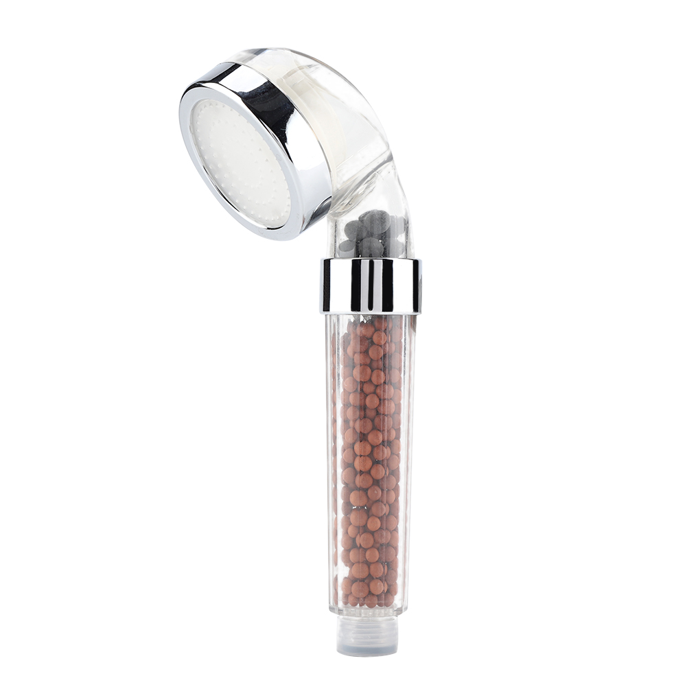 Handbrausekopf Mit Wasserbetriebener Led, Anionenpartikeln, Verchromtem Abs, G 1/2, 21 Cm (mehrfarbig)