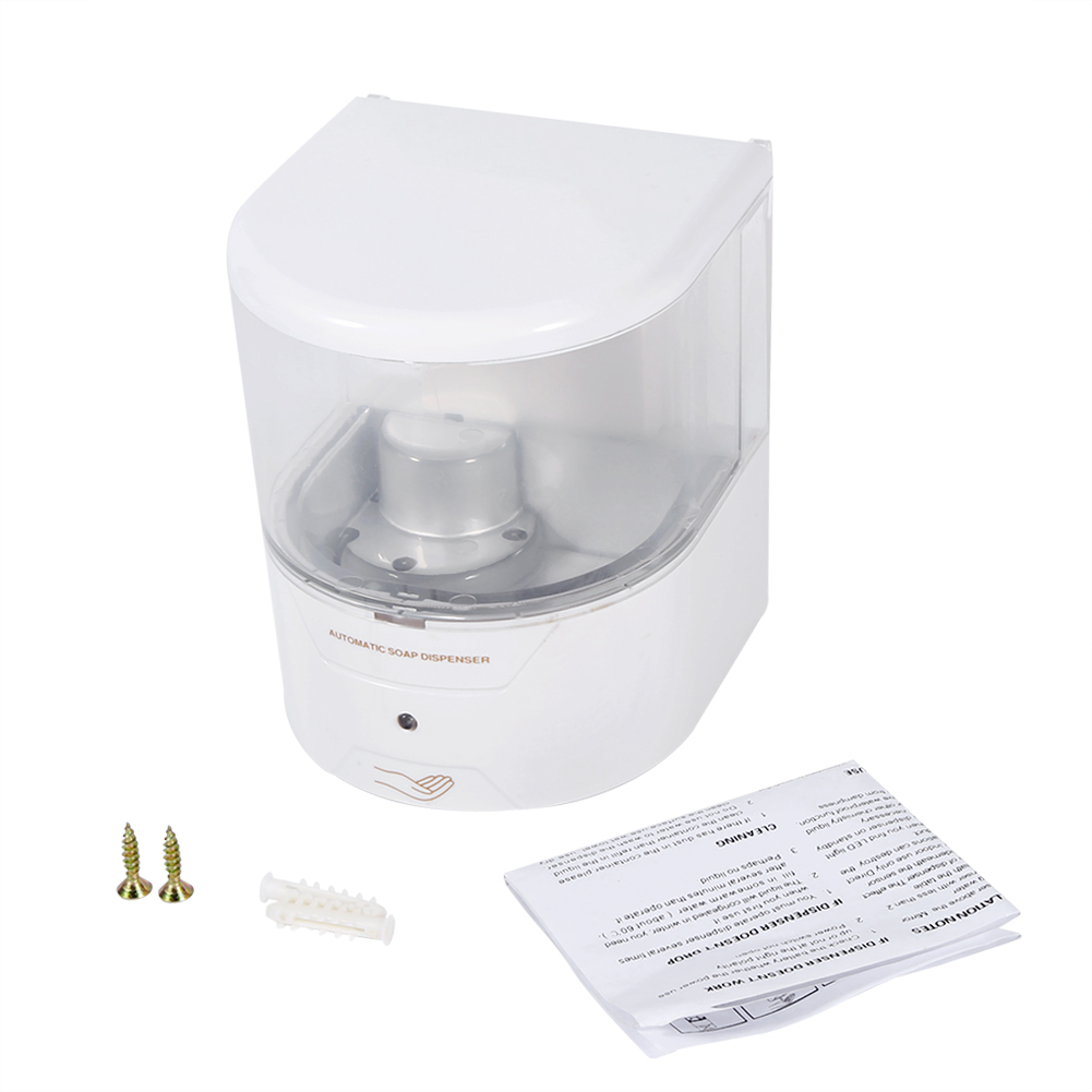 Automatischer Wandseifenspender (600 Ml) Mit Infrarotsensor, Weißes Abs