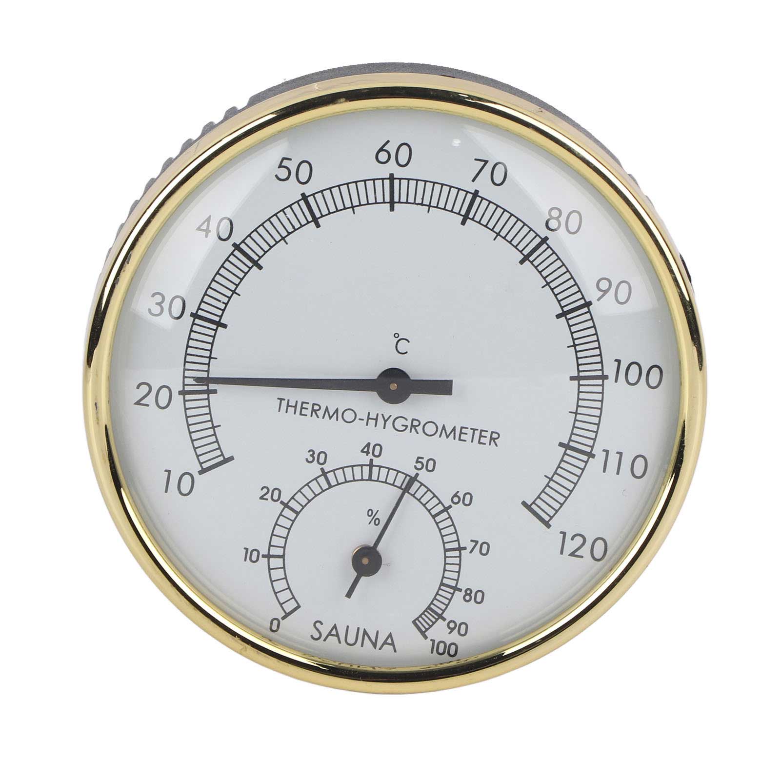 Sauna-thermometer/hygrometer Mit Metallzifferblatt Für Den Innenbereich – Zubehör