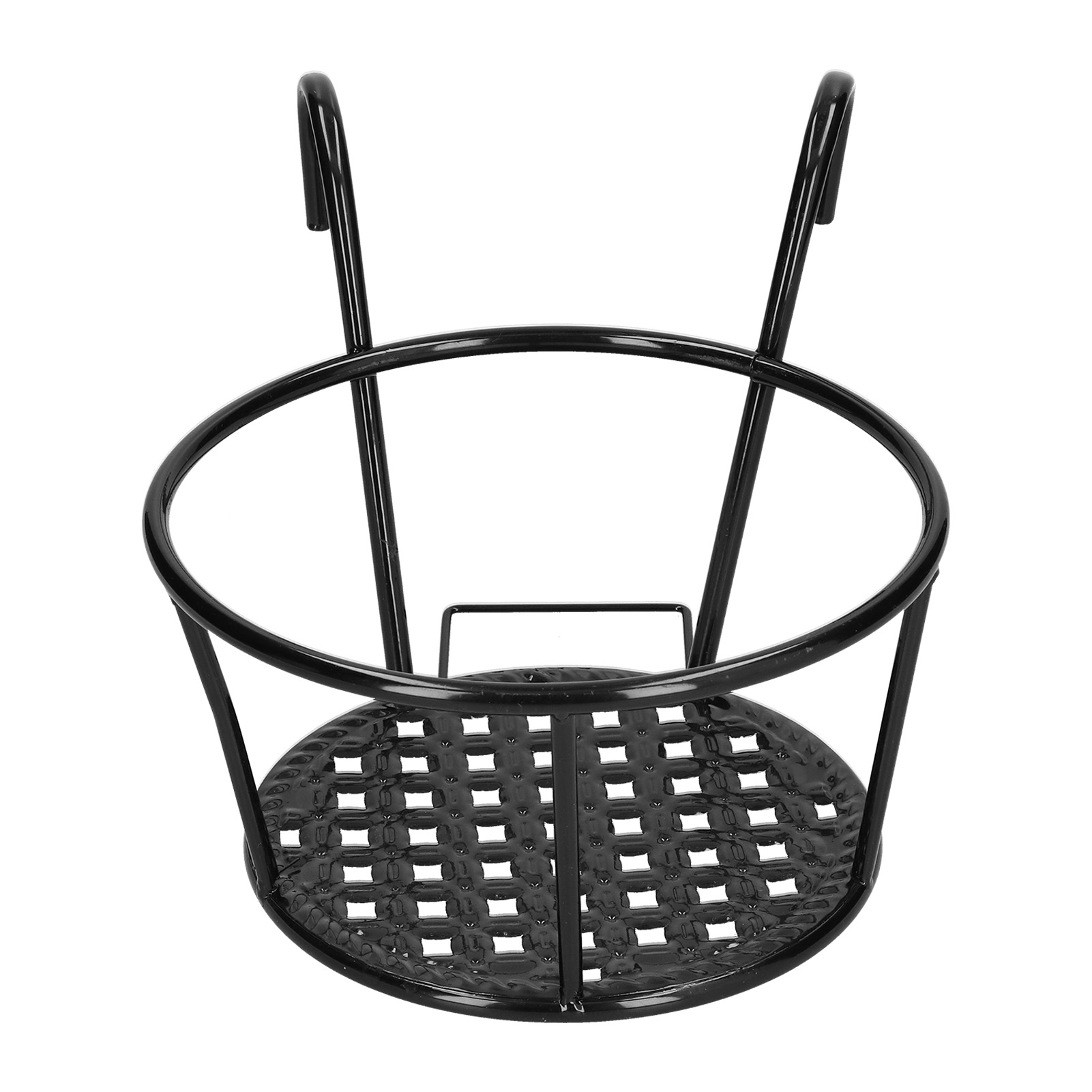 Hängehalterung Für Eisengeländer, Blumentopfhalter Für Balkon, Garten, Terrasse, 22 X 22 X 18 Cm, Schwarz