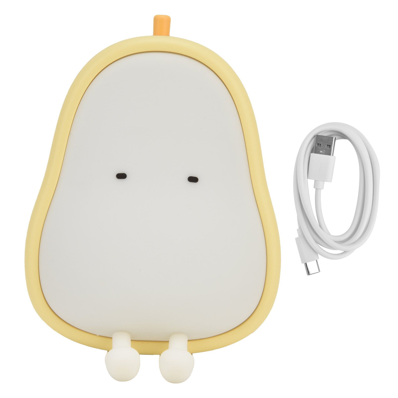 Birnenförmiges Led-nachtlicht Aus Silikon, Im Cartoon-design, Für Kinderzimmer, Jungen- Oder Mädchenzimmer, Wohnzimmerdekoration