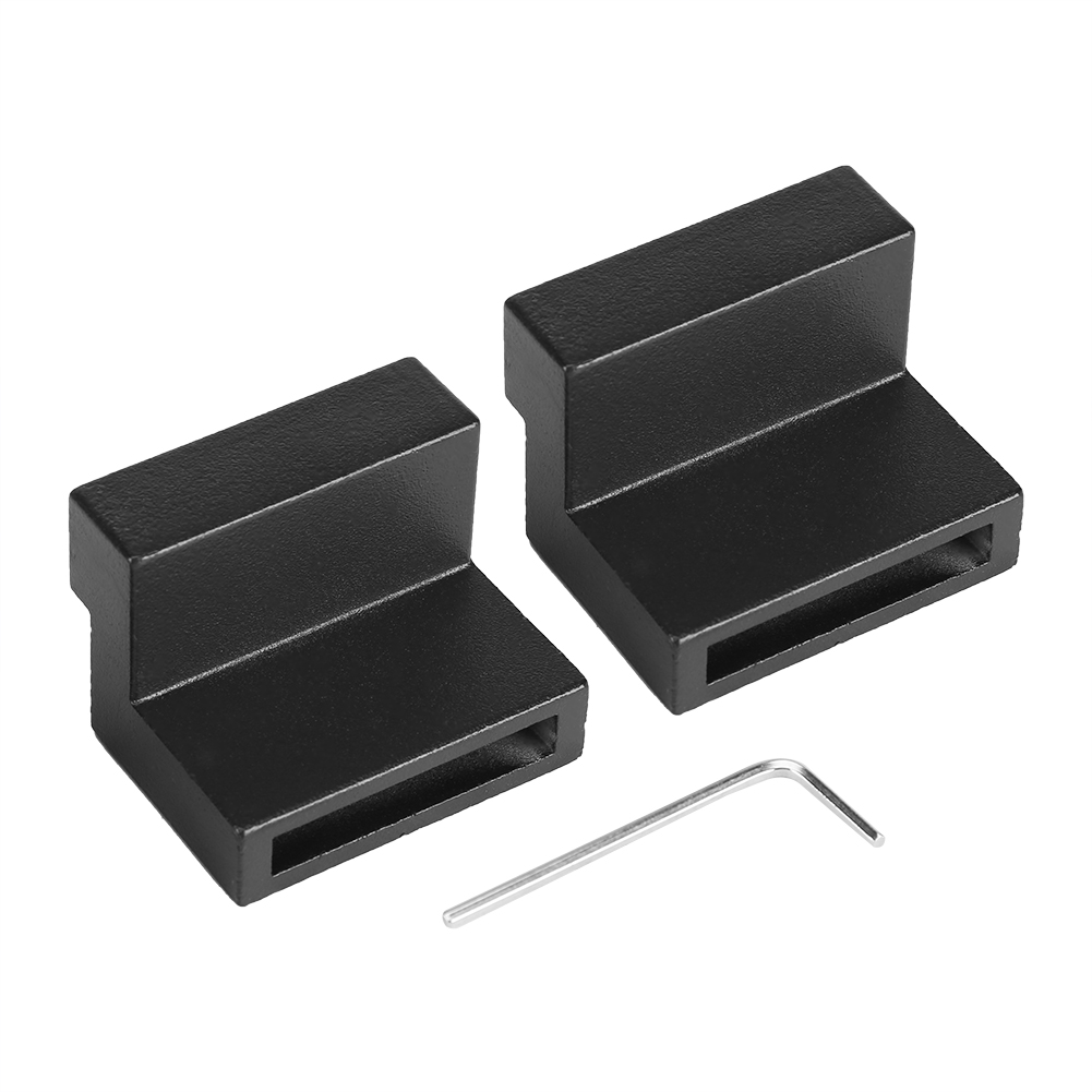Paar Türstopper Aus Zinklegierung Für Schiebetürschiene 40x6 Mm