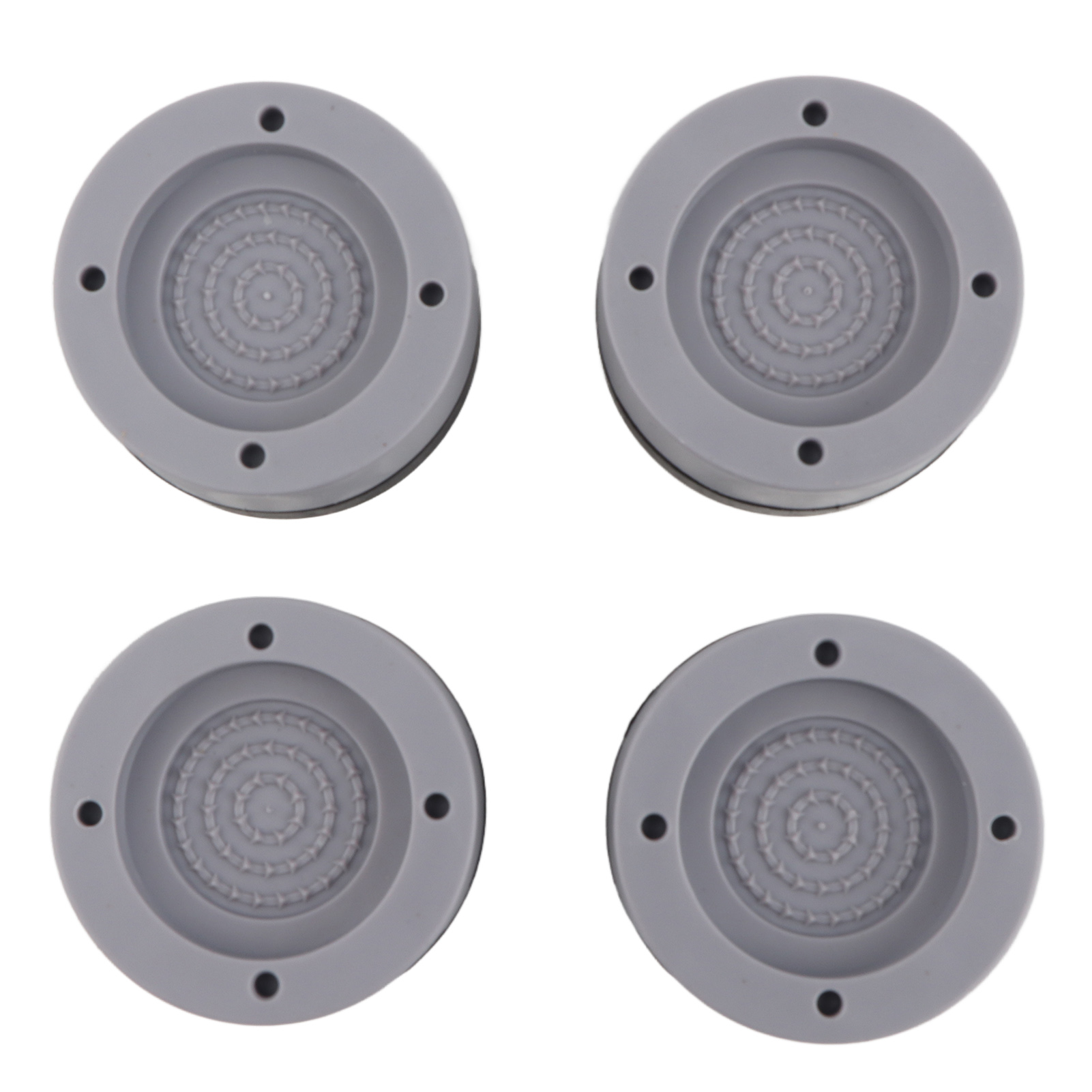 Set Mit 4 Universellen Antivibrationspads Aus Gummi Für Waschmaschinen, Geräuschdämpfer, 7 X 4 Cm, Grau