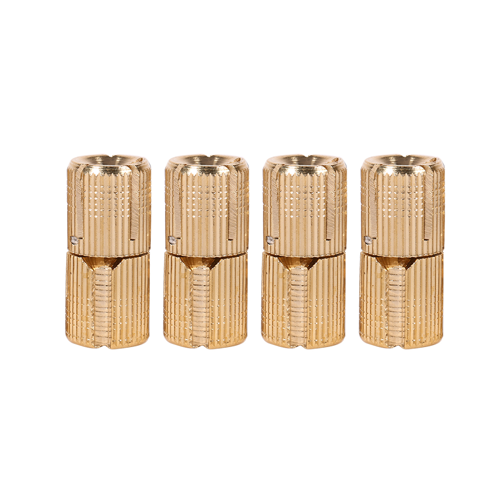 Set Mit 4 Verdeckten Kupfer-zylinderscharnieren Für Möbel Und Arbeitsplatten, Caravan-diy, 14 Mm