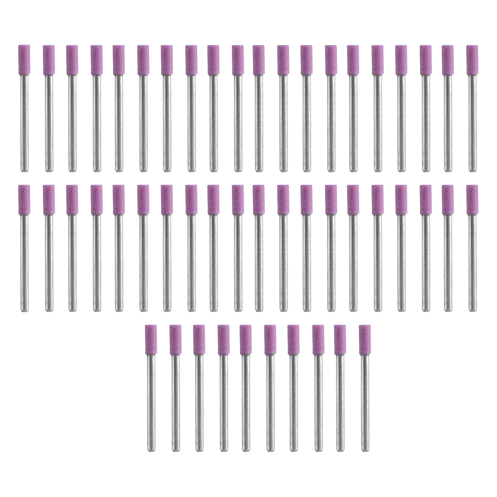 Satz Mit 50 Schleifscheiben Auf Einem Drehbaren Schaft Mit 4-mm-schleifsteinköpfen