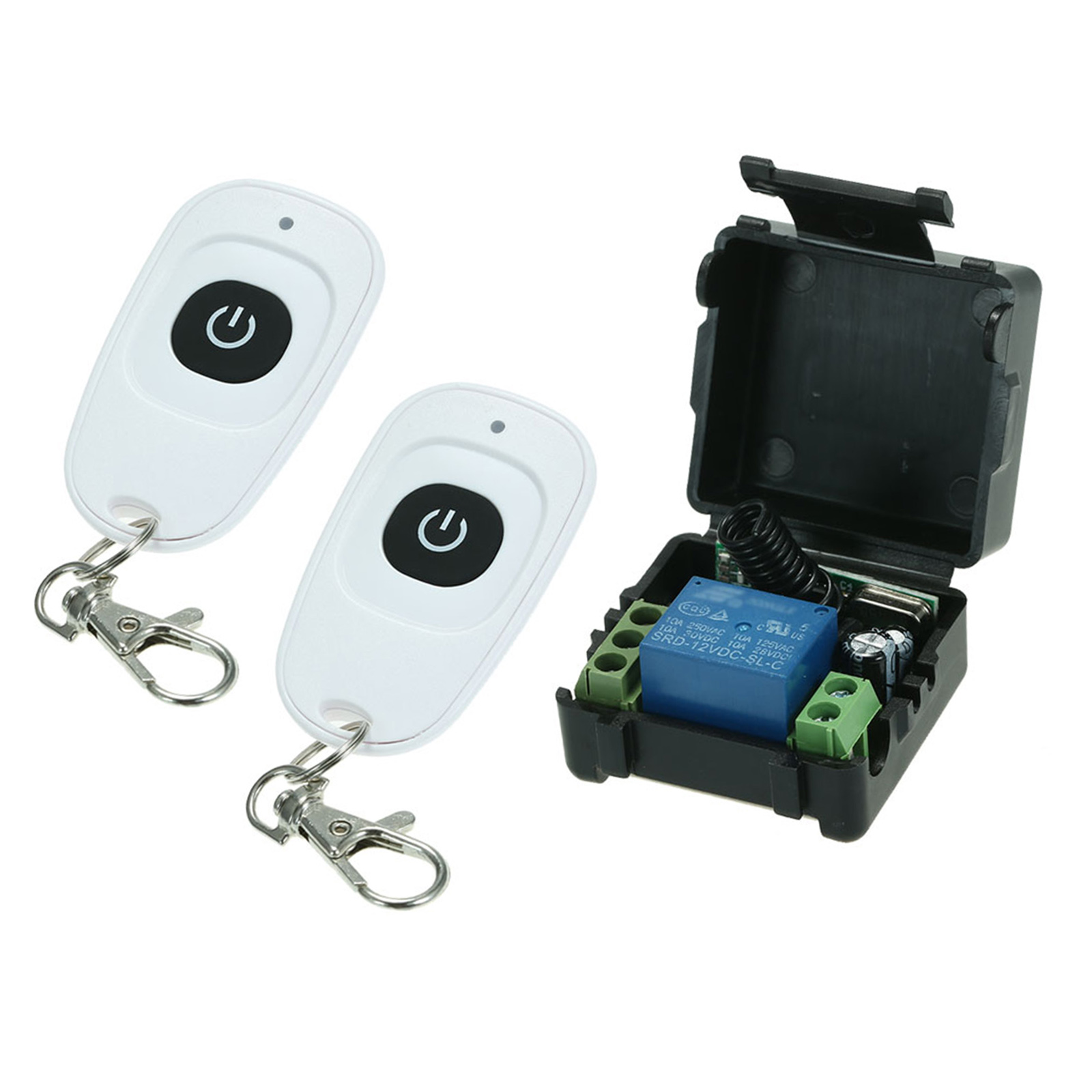 Drahtloser Rf-fernbedienungsschalter 433 Mhz Dc12v 1 Kanal + 2 Rf 433 Mhz Sender Für Haushaltsgeräte Und Elektronische Schlösser
