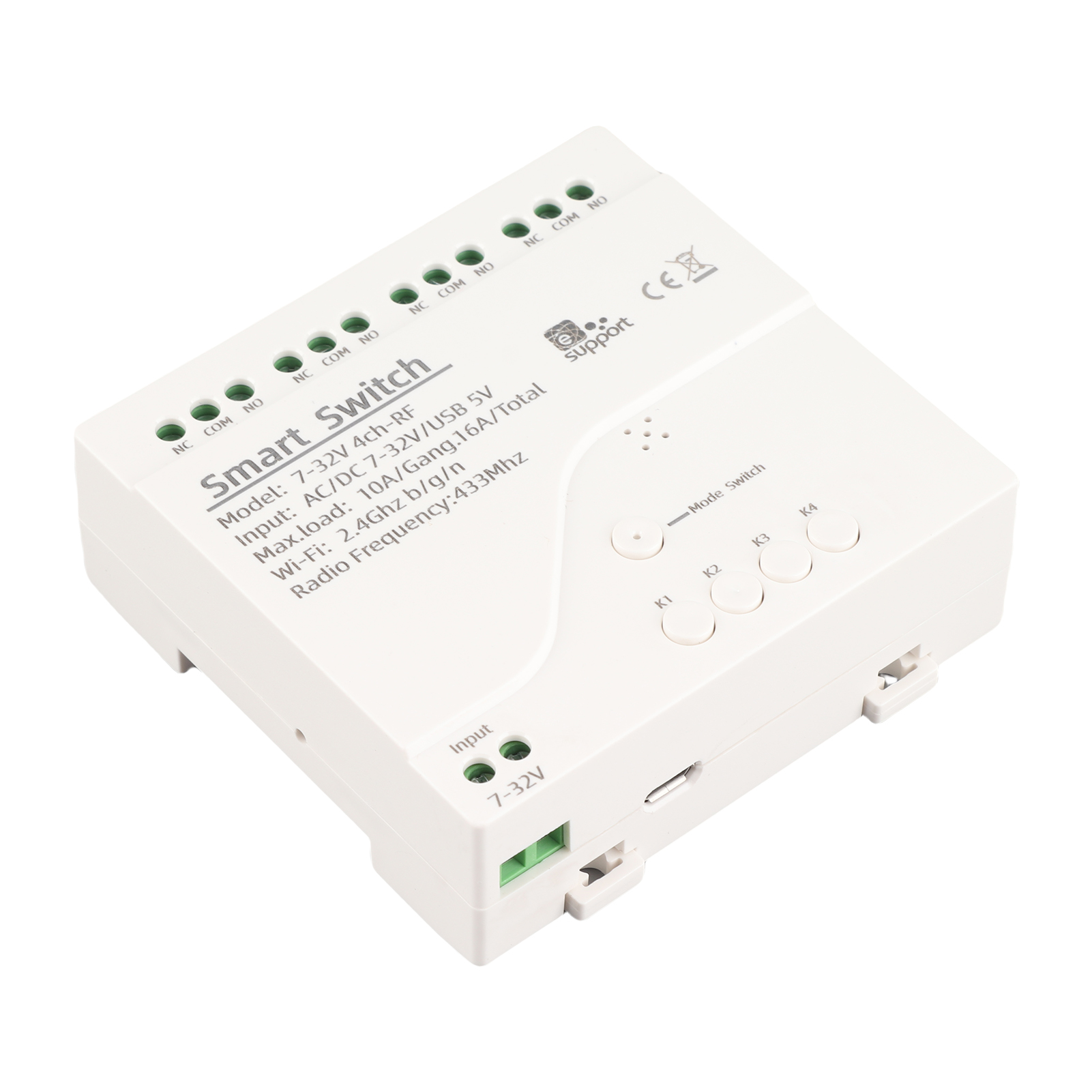 Ewelink Universal 4-wege 5v Dc Wlan-schaltermodul Mit Intelligenter Fernbedienung, App-timer, Alexa-sprachsteuerung Und Smart-home-funktionen