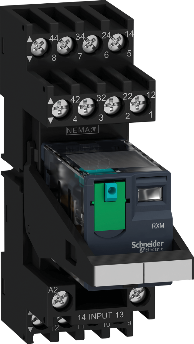Schneider Electric RXM4AB1BD 4CO Relaismodul 24VDC - RXM4AB1BDPVM