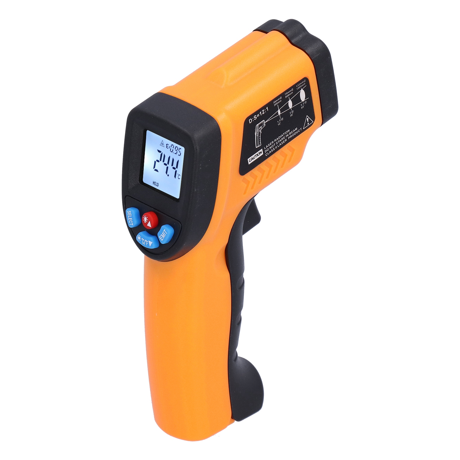Gm550 Digitales Berührungsloses Infrarot-handthermometer, Gelb/orange