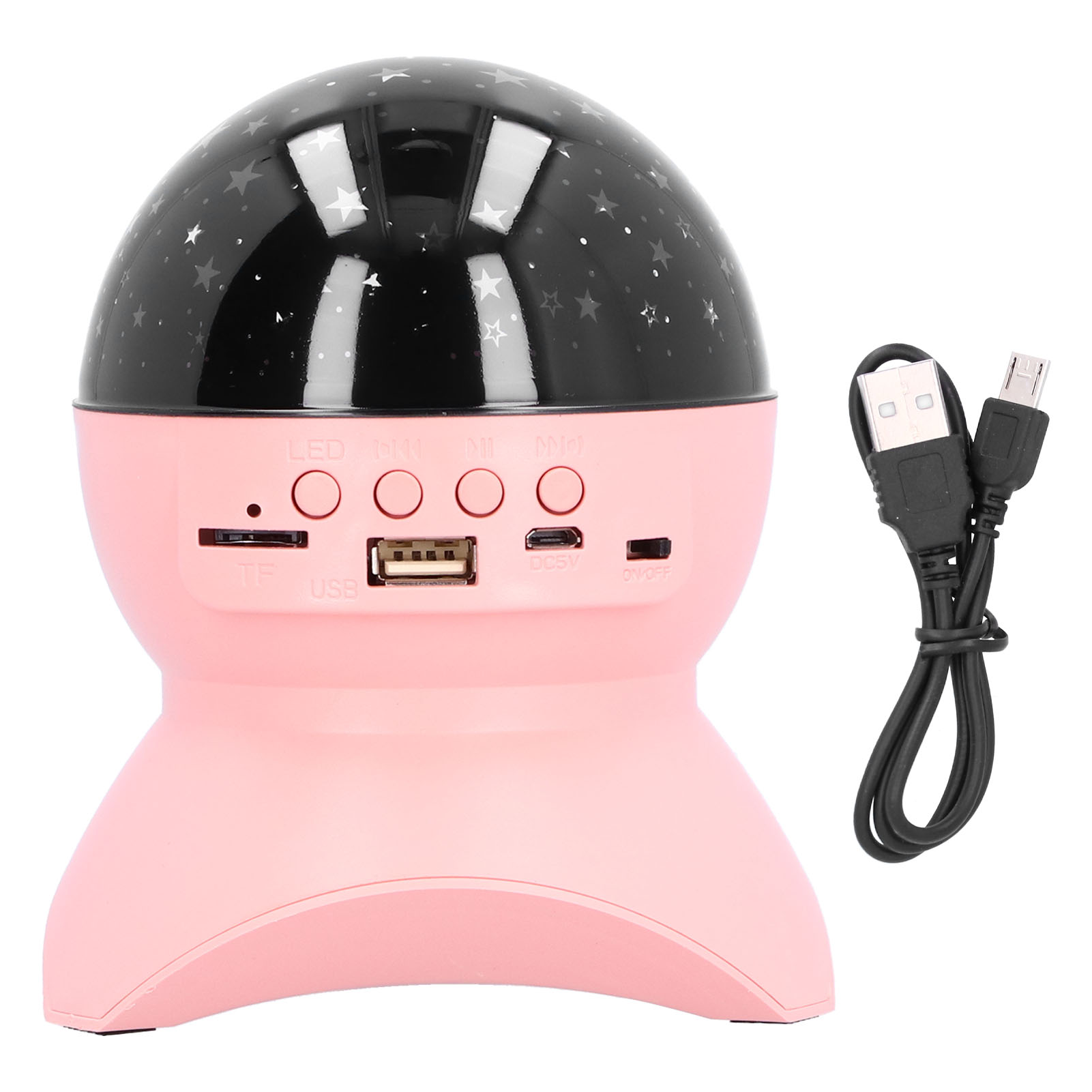 Rotierende Led-sternenprojektionslampe Mit Usb- Und Bluetooth-anschluss, Nachtlicht Mit Musik Für Schlafzimmer Oder Zuhause