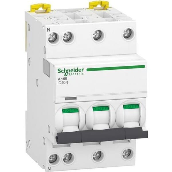 Schneider Acti9 IC40N 3P+N B16A Sicherungsautomat - A9P44716