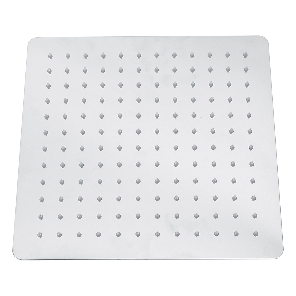 Quadratischer Regenduschkopf, 30 Cm, Verchromter Edelstahl, Ultraflach, 144 Düsen, Lebensmittelechtes Silikon