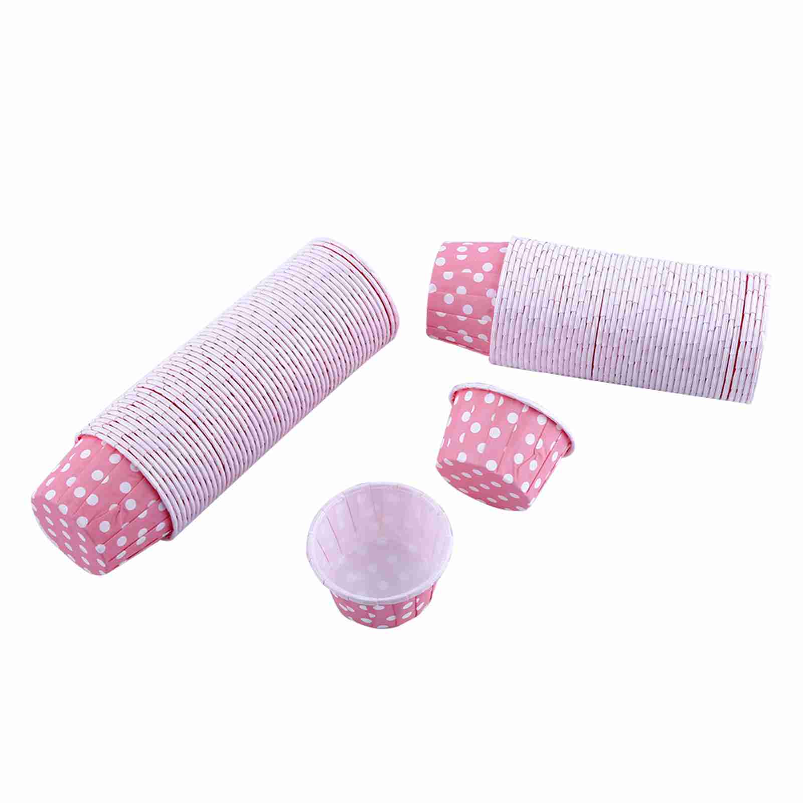 100 Antihaftbeschichtete Papier-muffinförmchen Für Cupcakes, Kuchen, Hochzeitsbackset, Rosa