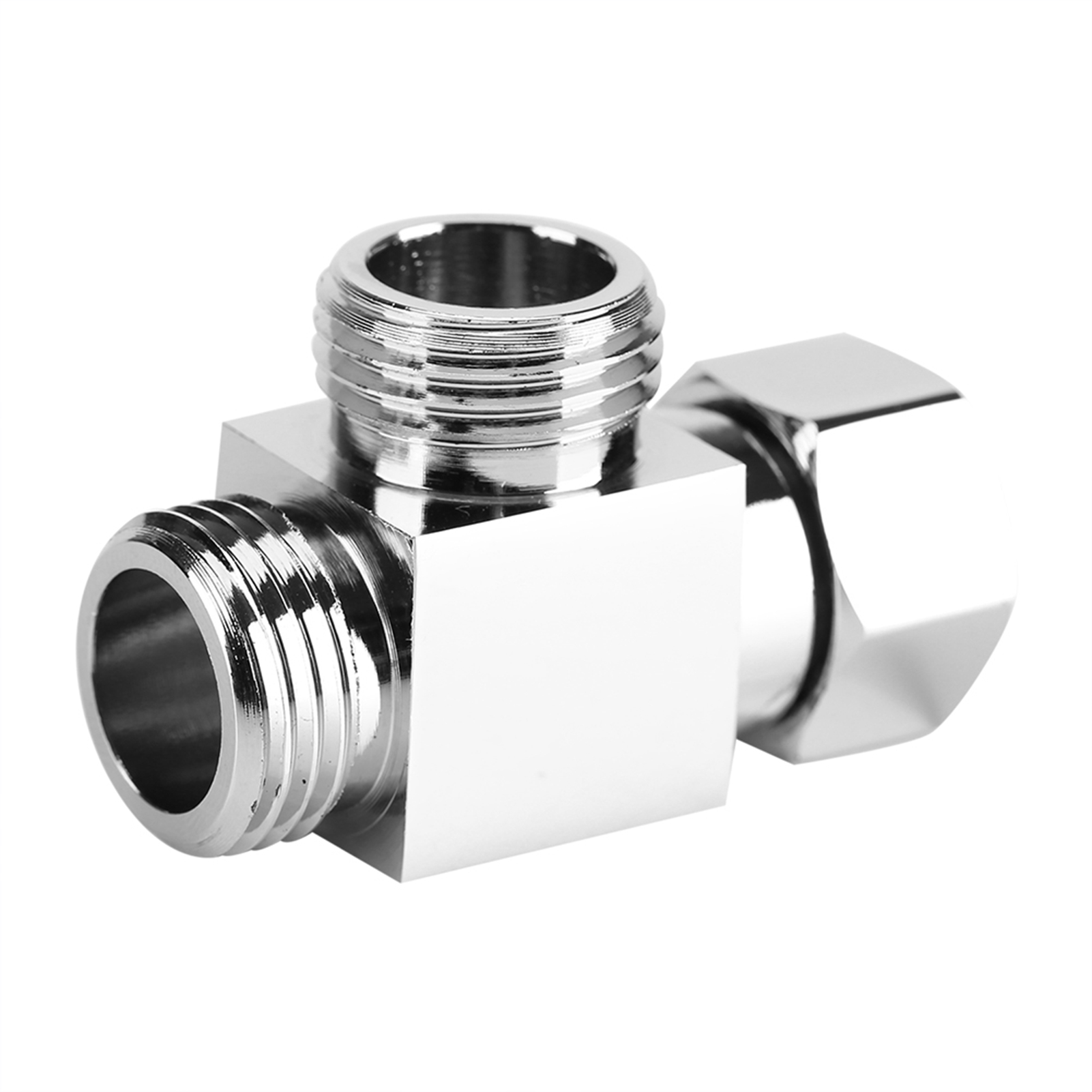 3-wege-duschabtrennung, Verchromtes Messing, G1/2"-t-adapter Für Wandmontierten Duscharm