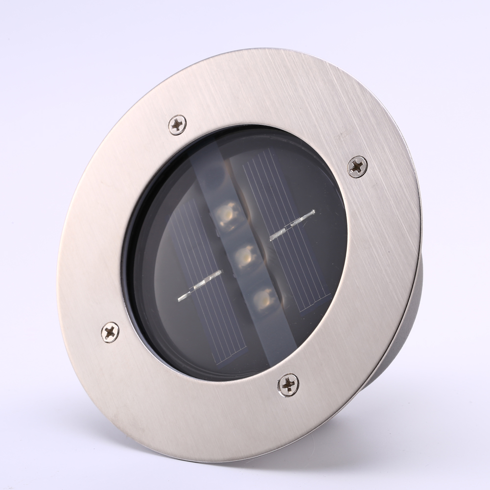 Einbau-led-solar-bodenleuchte Für Garten, Terrasse, Weg Und Straße, Kabellos, Ip65, Edelstahl