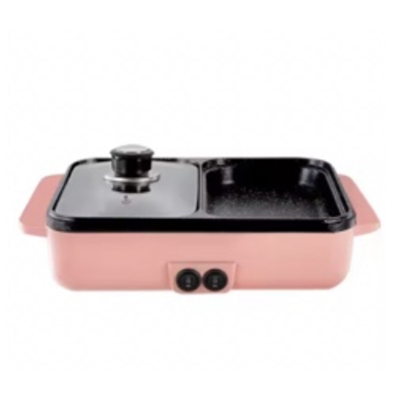 [xinlilai] Kleiner Raclettegrill Mit Integriertem Grillrost – Rosa – Europäischer Standard