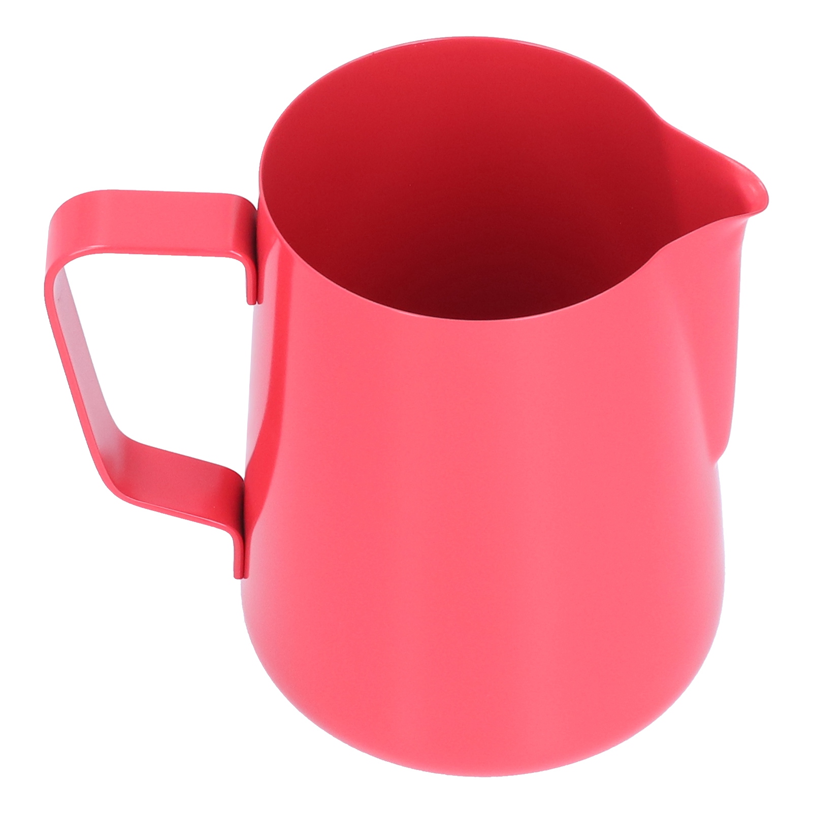 600 Ml Milchaufschäumkännchen Aus Edelstahl Mit Spitzem Ausguss Für Den Haushalt (rot)