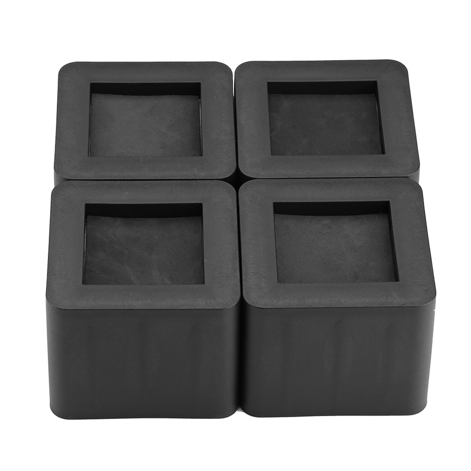 Set Mit 4 Schwarzen, Rutschfesten Möbelfüßen Aus Pp-kunststoff Für Tisch, Schreibtisch, Bett Und Sofa