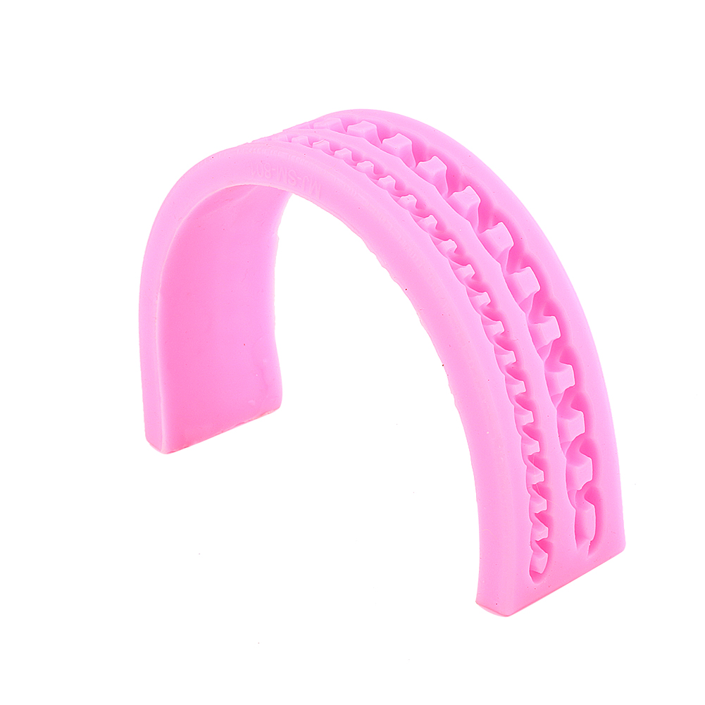 3d-fondantform Aus Lebensmittelechtem Silikon Für Moderne Torten Und Partydekorationen, 16,8 X 4,4 X 1,2 Cm, 1 Stück