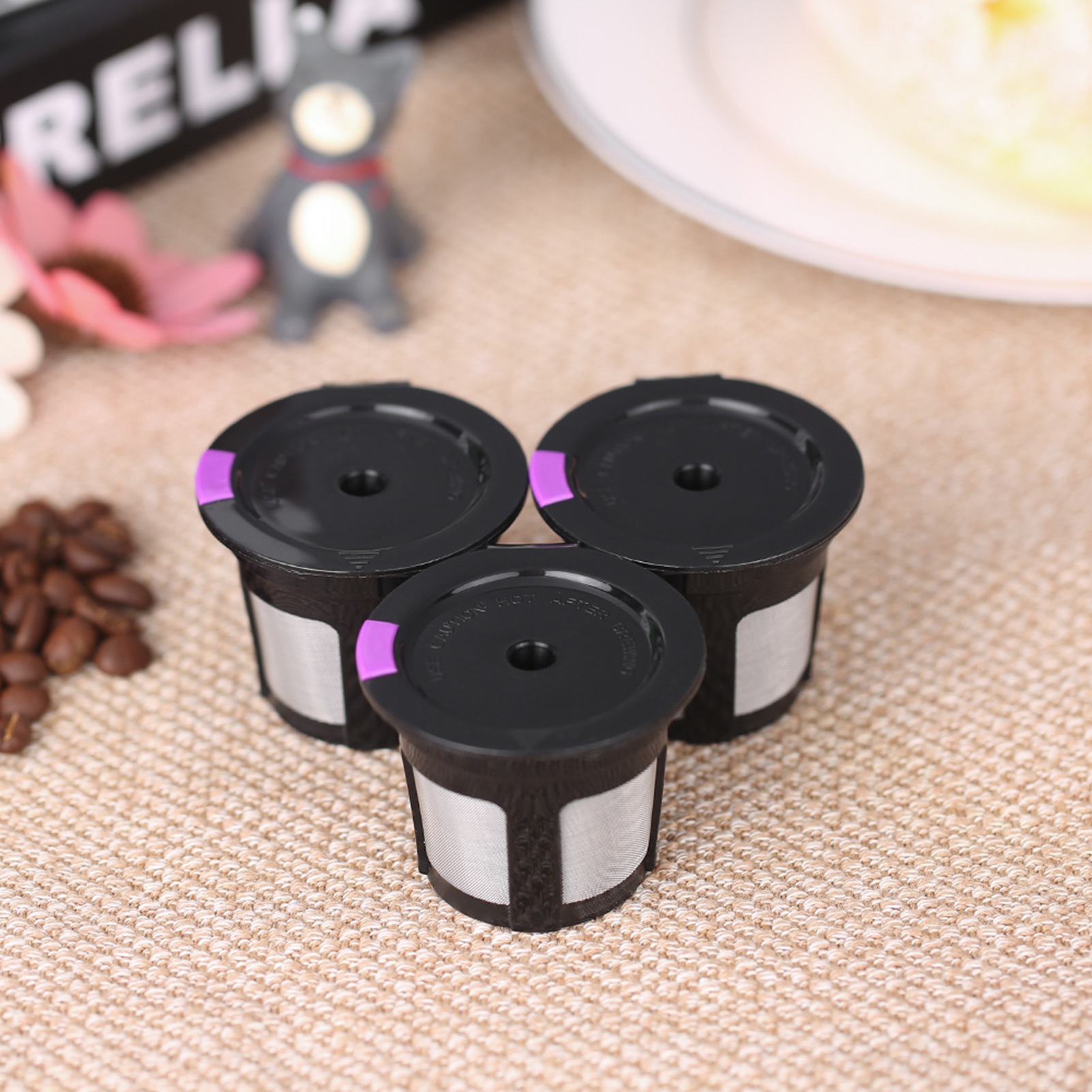 Set Mit 3 Wiederverwendbaren Kaffeekapseln, Kompatibel Mit Den Nachfüllbaren Kaffeefiltern Keurig 2.0 Und 1.0.