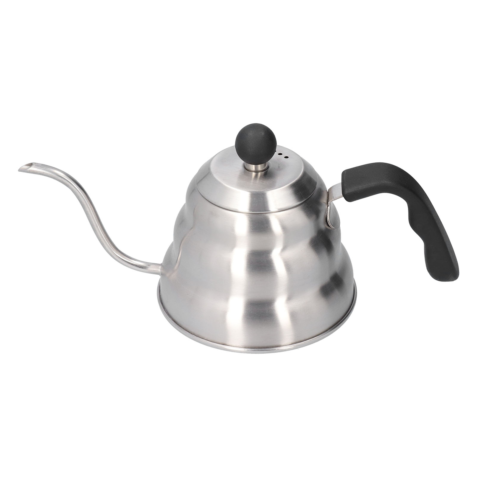 Kaffeekanne Aus Edelstahl Mit Schwanenhalsausguss Im Retro-stil, Kaffeeutensil Für Die Heimische Küche, 1 Liter