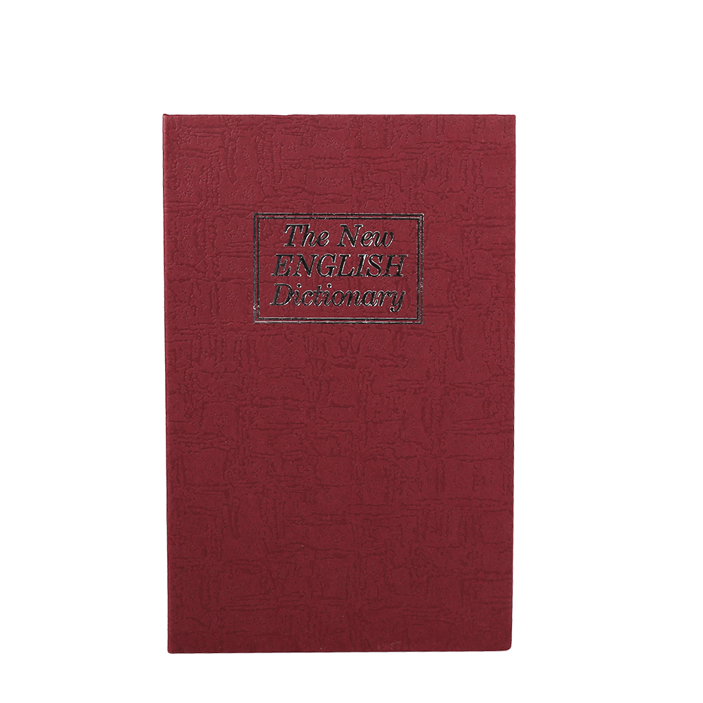 Stück Sicherer Buch-wörterbuch-tresor Mit Zahlenschloss, Geheimtresor Für Bargeld, Schmuck, Versteckte Box (rot)