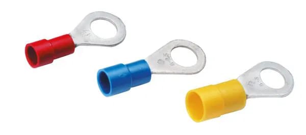 Isolierte Ringkabelschuh M6 4-6mm² Gelb DIN 46237 - 180054 [100 Stück]