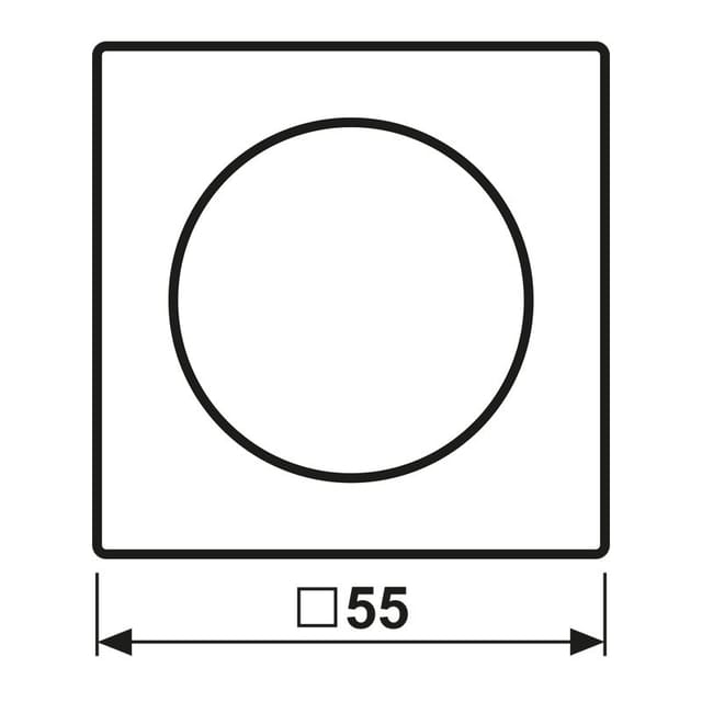 Jung A Reihe Schwarze Rotary Dimmer Abdeckung - A1740SW