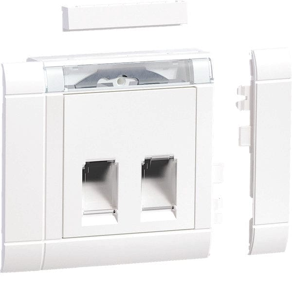 Hager RJ45 Modulare Buchse Befestigungsset Mit Abdeckung Rahmen - GSETDM1029016