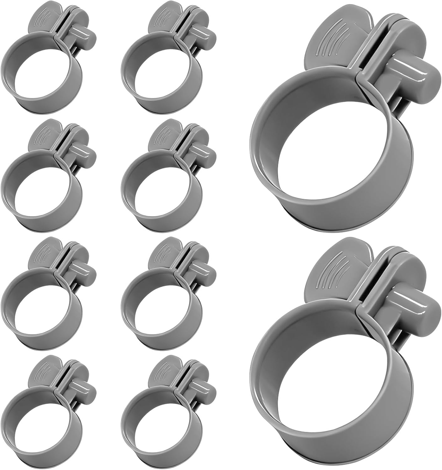 Kunststoff-schlauchschellen (1/4 Zoll), 10 Stück Pro Packung, Zur Befestigung Von Poolarmaturen.