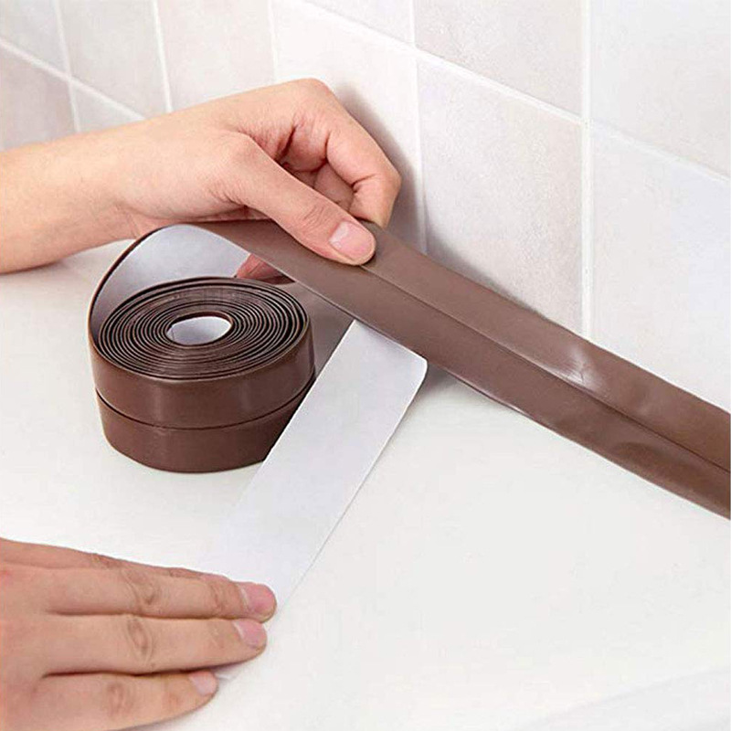Wasserfestes, Flexibles, Selbstklebendes Klebeband, 6,0 Cm Breit X 3,2 M Lang, Geeignet Für Küchen Und Badezimmer, Braun.