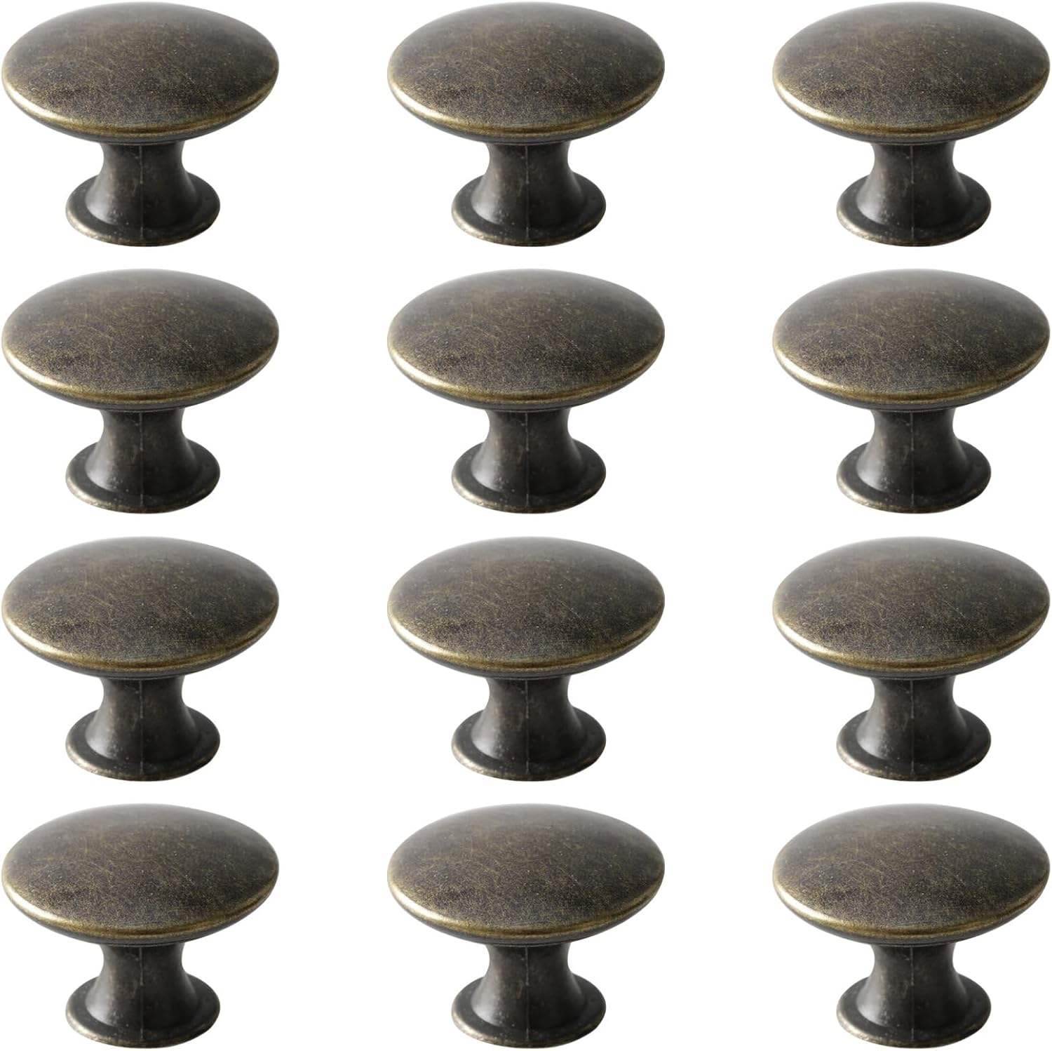 12 Vintage-knöpfe Und -griffe Aus Bronze, Kleine Metallmöbelknöpfe Mit Schrauben, Geeignet Für Schubladen Und Schränke, Maße 30 X 21 Mm.