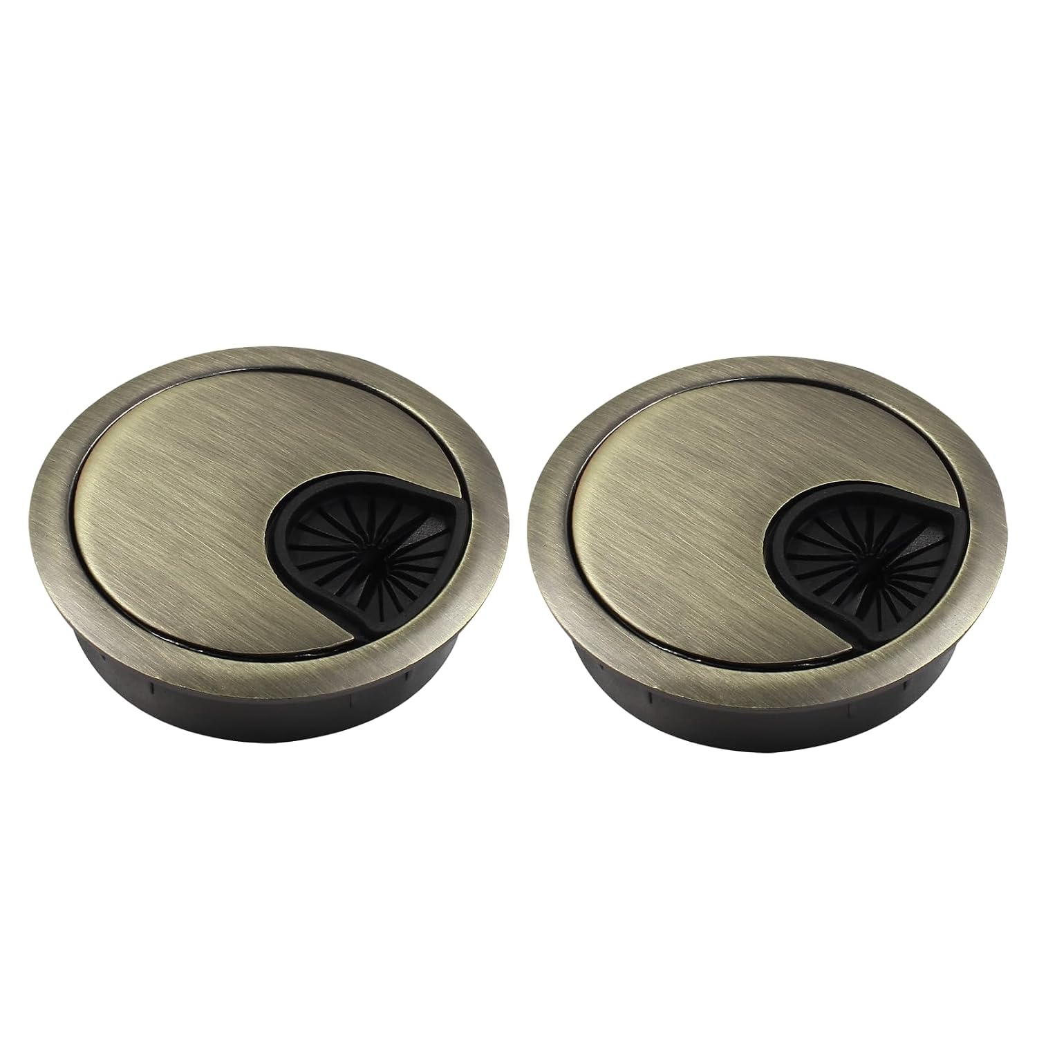 Metallkabelummantelungen In Büroqualität, 2-teiliges Set, 60 Mm, Bronze, Zinklegierung, Geeignet Für Den Bürogebrauch.
