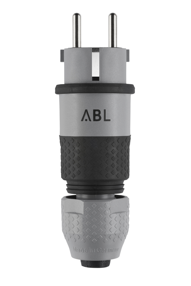 ABL Professionelle SCHUKO IP54 Doppelter Erdstecker Grau - 100000070