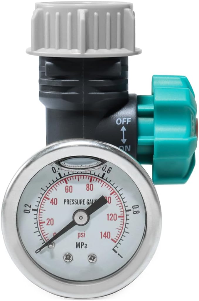Verstellbares 3/4-zoll-wasserdruckregelventil Mit Manometer, Geeignet Für Die Bewässerung Von Gewächshäusern Und Freilandgärten.