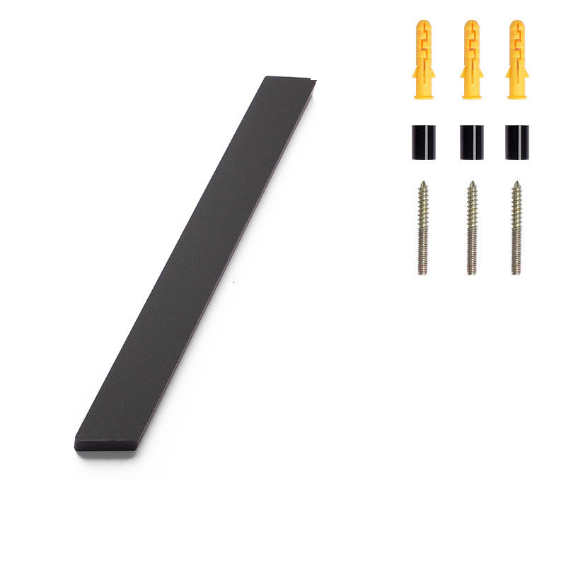 Modernes Türschild Mit Hausnummer Aus Gebürstetem Edelstahl – 152 Mm (6 Zoll) Hoch, Massiver Schwarzer Edelstahl (symbol /).
