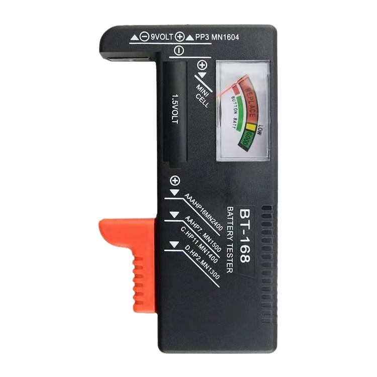 Batterietester, Universeller Batterieleistungsdetektor, Spannungsbereich 0v9v, Modell Bt-168